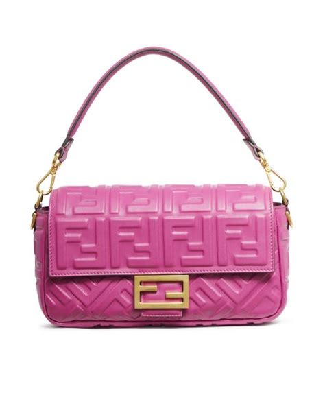 fendi double baguette pink|fendi baguette outfit.